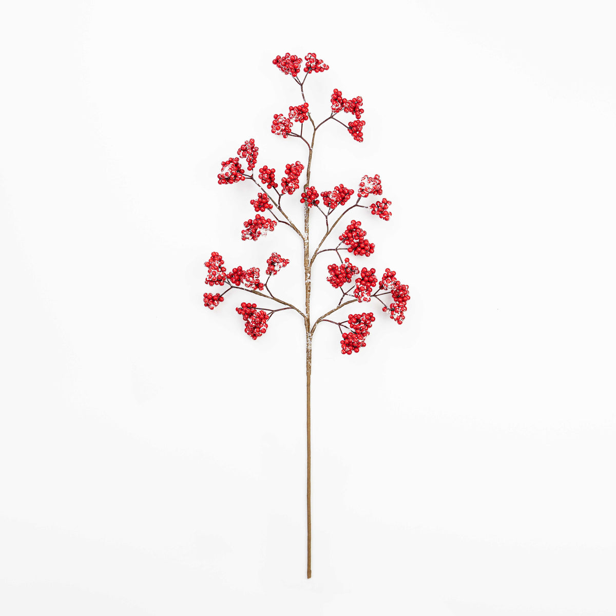 28" SNOW CLUSTER BERRY SPRAY X 15