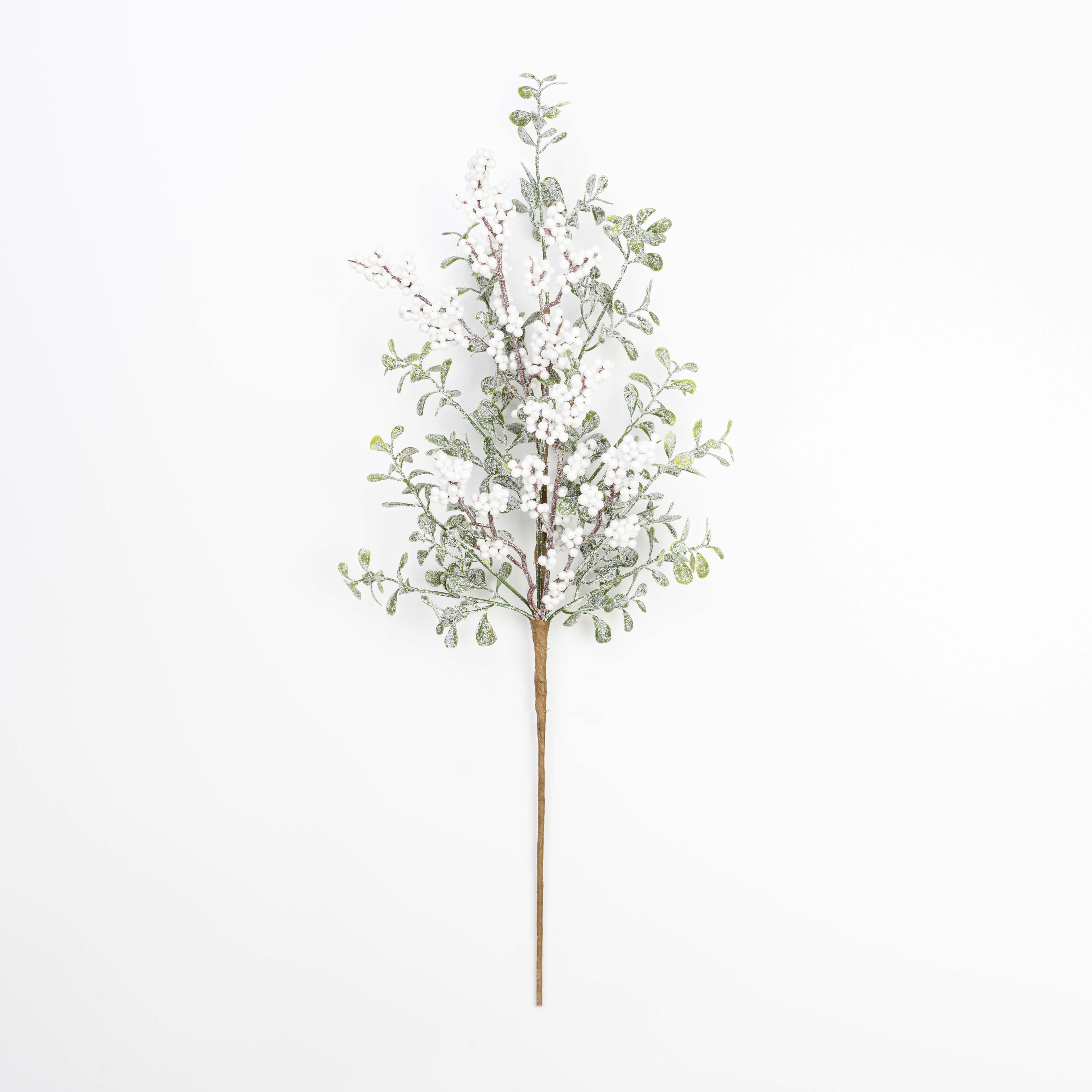 24" FROST BERRY BOXWOOD SPRAY