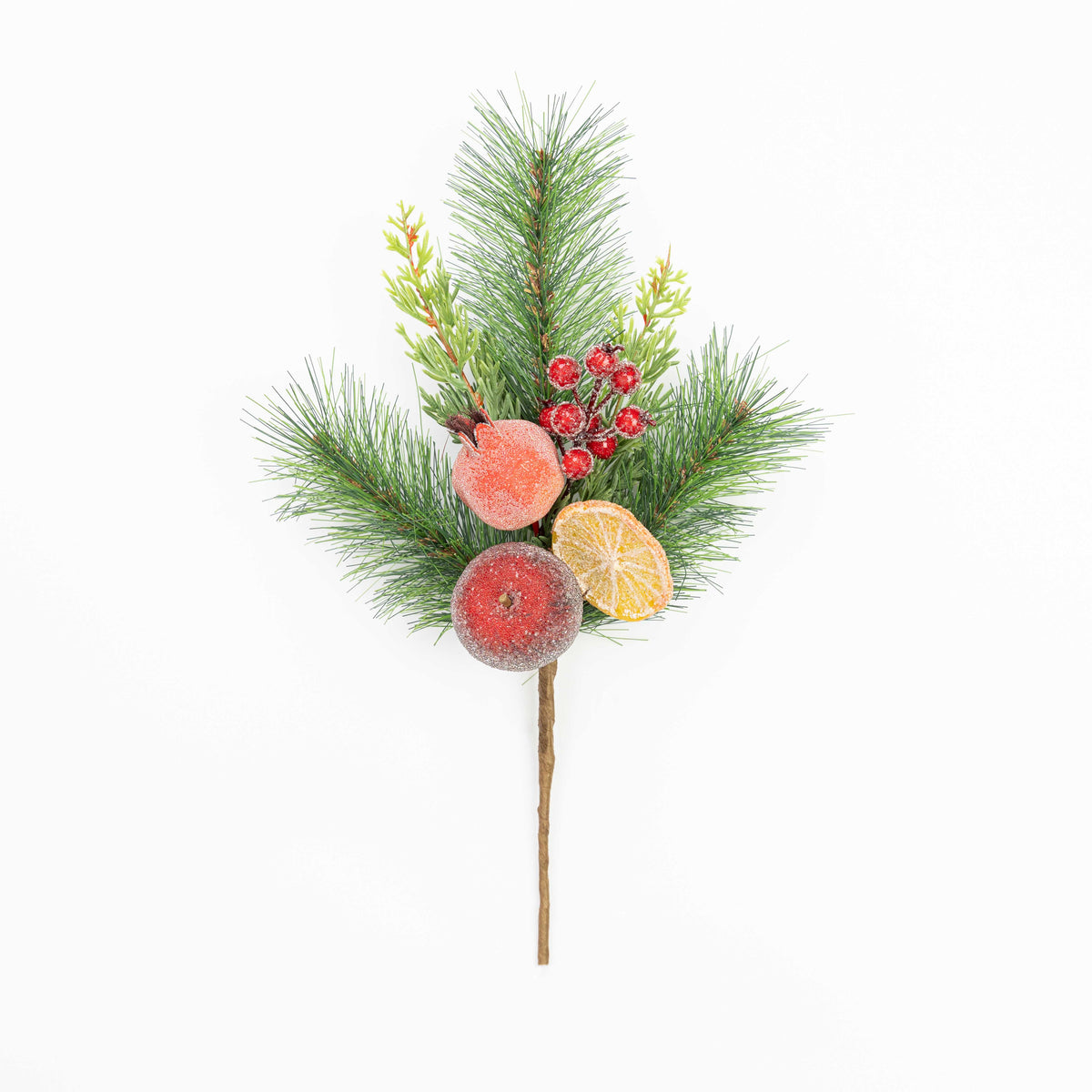 15" MIXED FRUIT BERRY PINE PICK