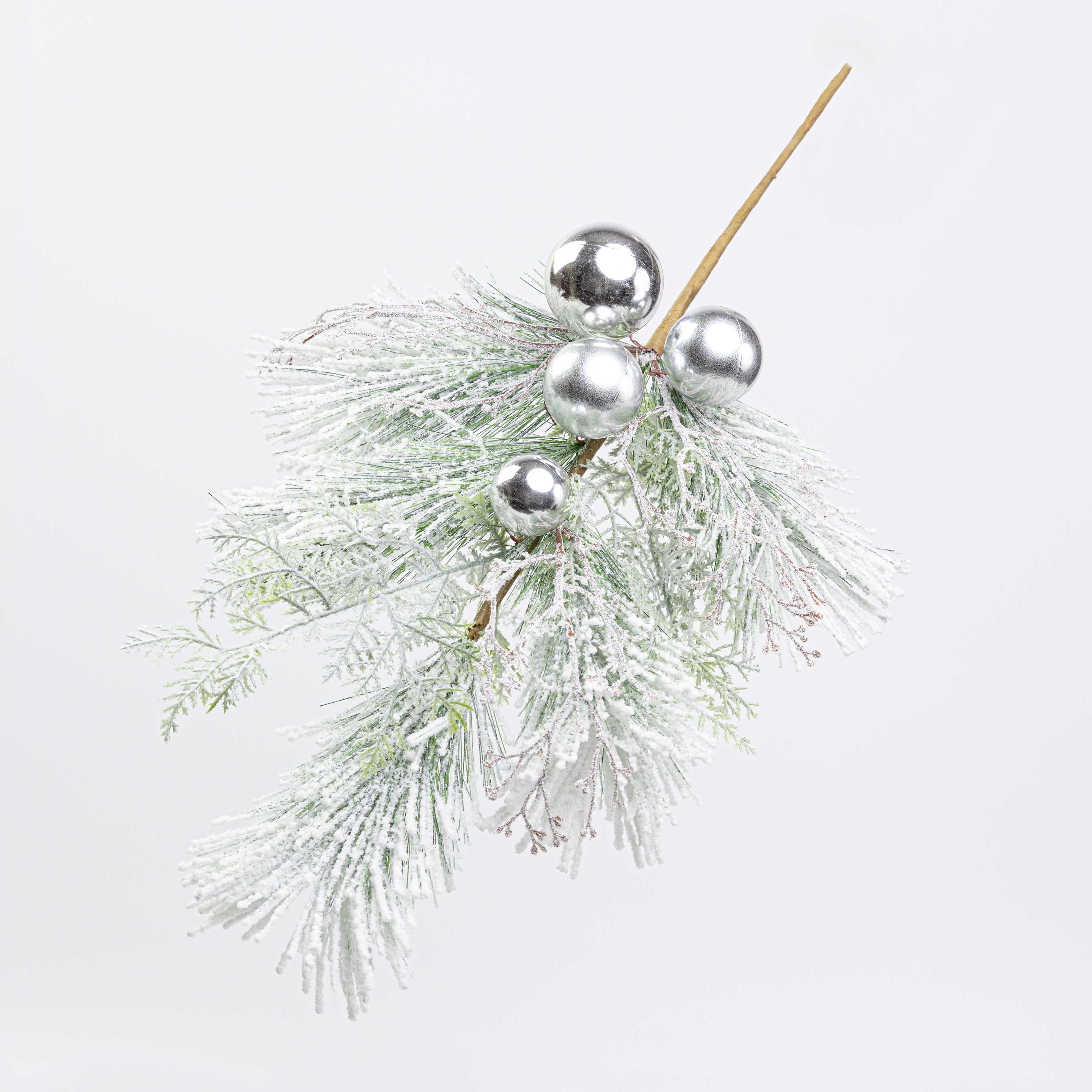 24" SNOW BALL CEDAR PINE SPRAY