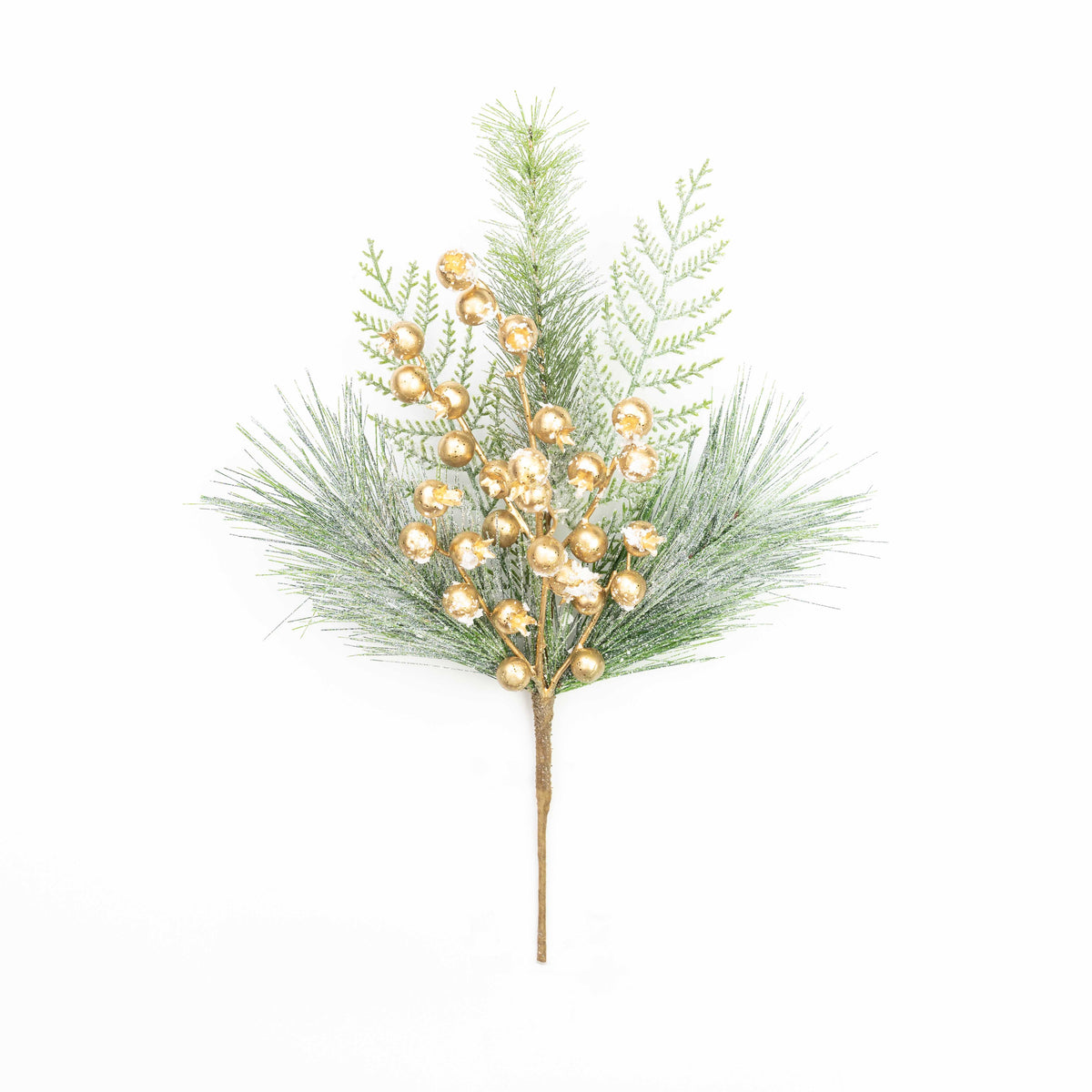 16" SNOW BERRY PINE PICK