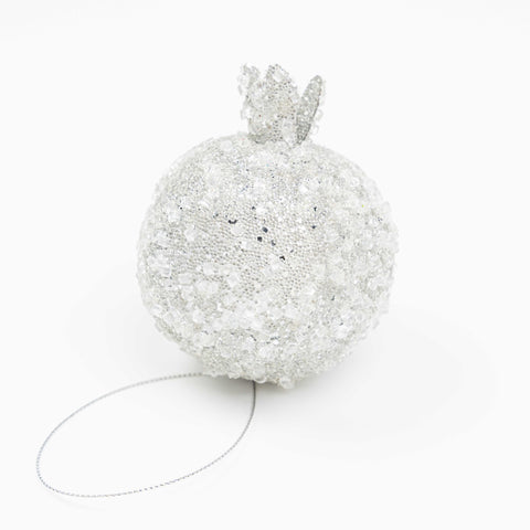 4" BEADED POMEGRANATE ORNAMENT
