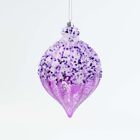 7" ICE SEQUIN BALL ORNAMENT