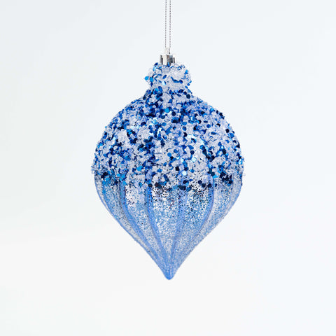 7" ICE SEQUIN BALL ORNAMENT