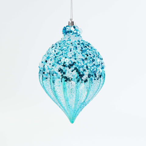 7" ICE SEQUIN BALL ORNAMENT