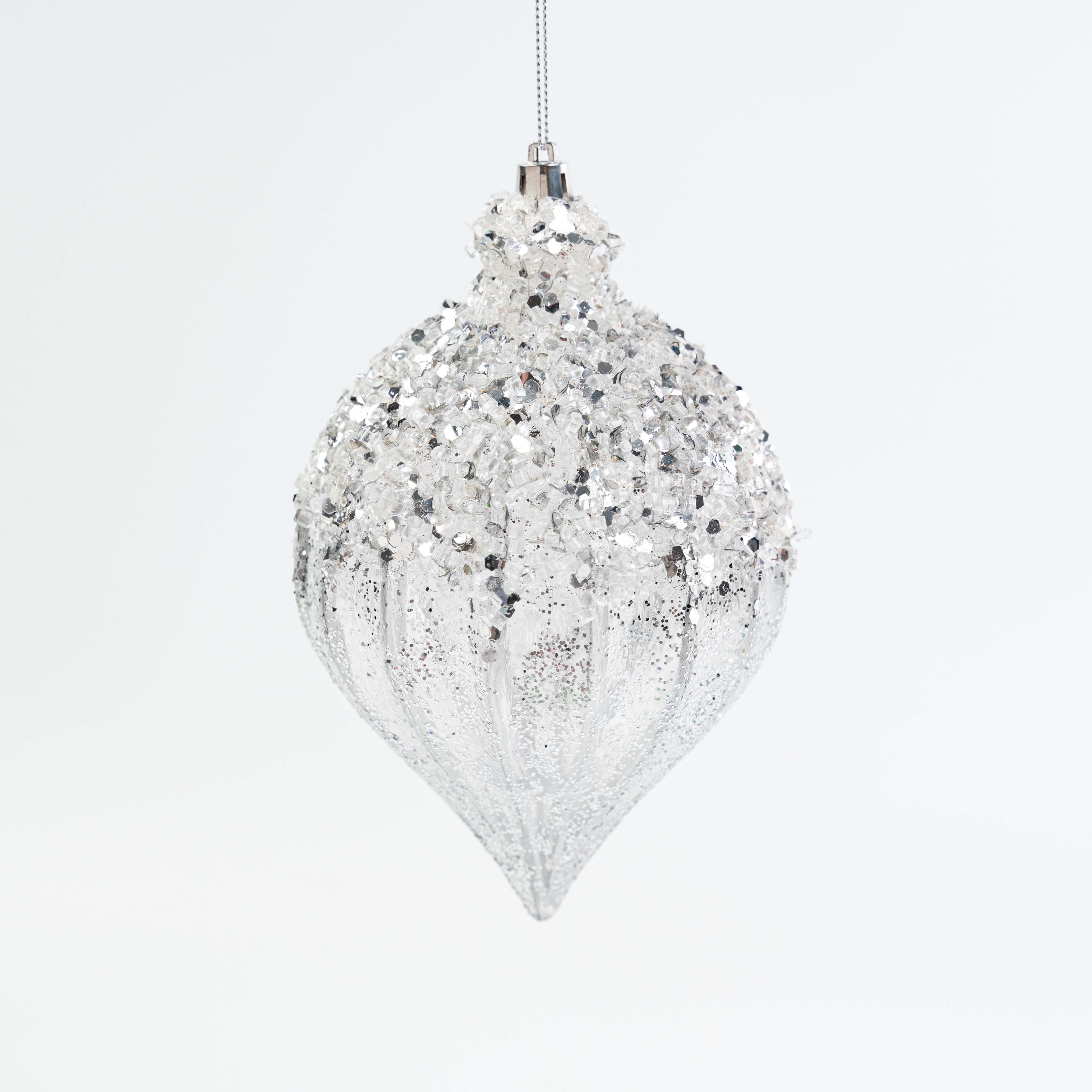 7" ICE SEQUIN BALL ORNAMENT