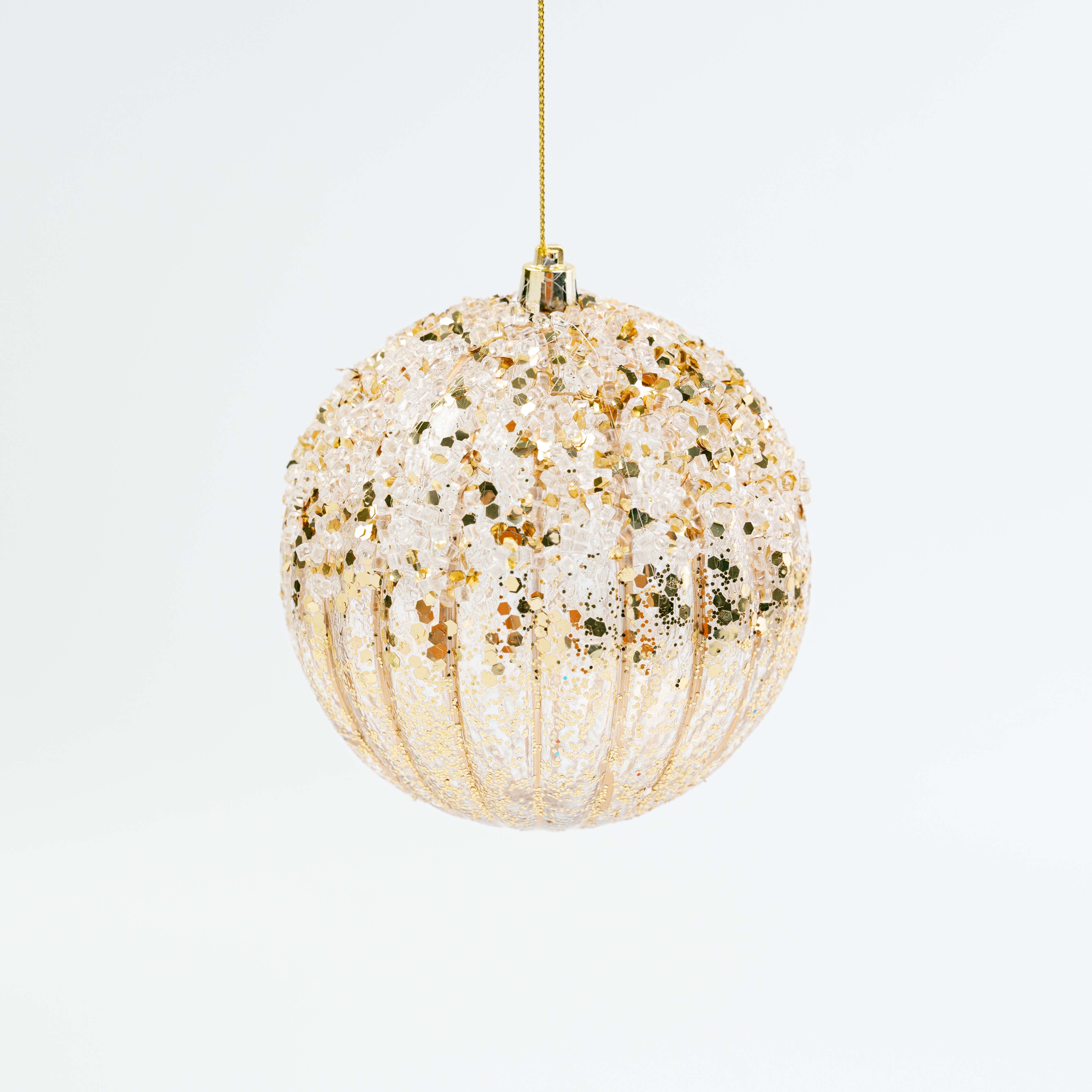5" ICE SEQUIN BALL ORNAMENT