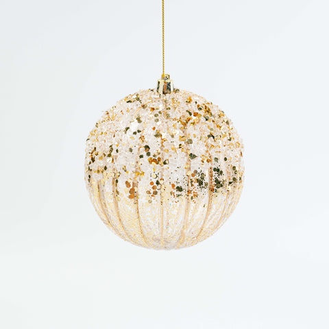 5" ICE SEQUIN BALL ORNAMENT