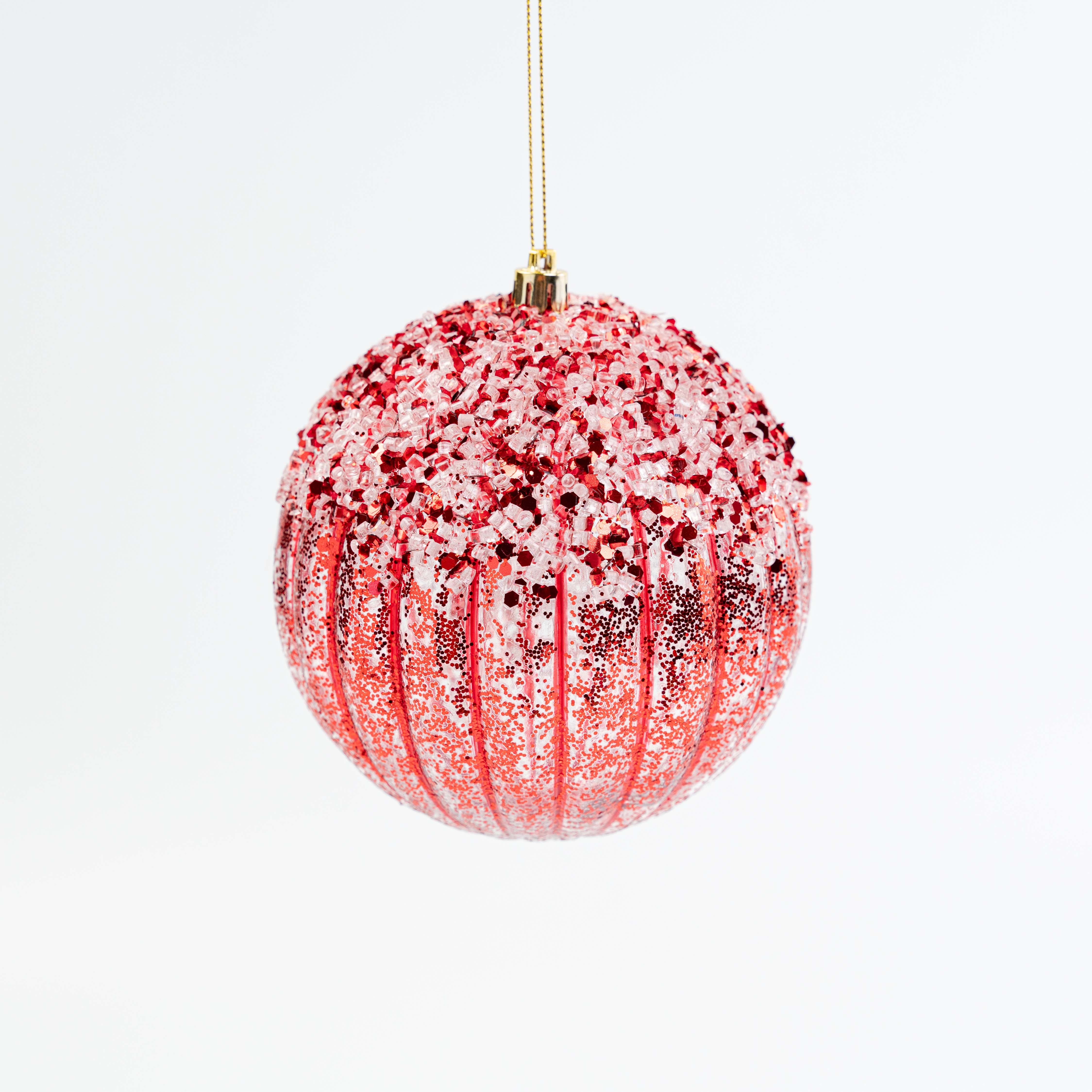 5" ICE SEQUIN BALL ORNAMENT