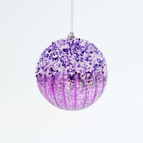 5" ICE SEQUIN BALL ORNAMENT