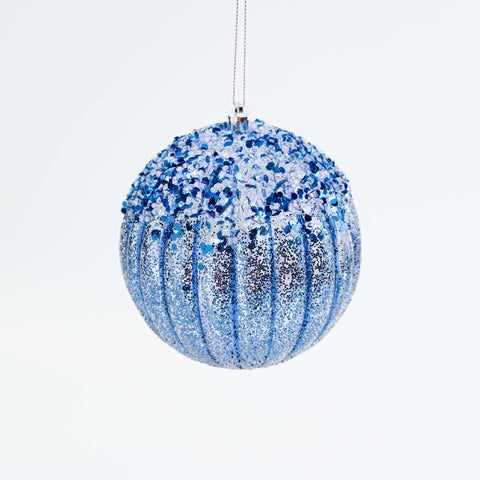 5" ICE SEQUIN BALL ORNAMENT