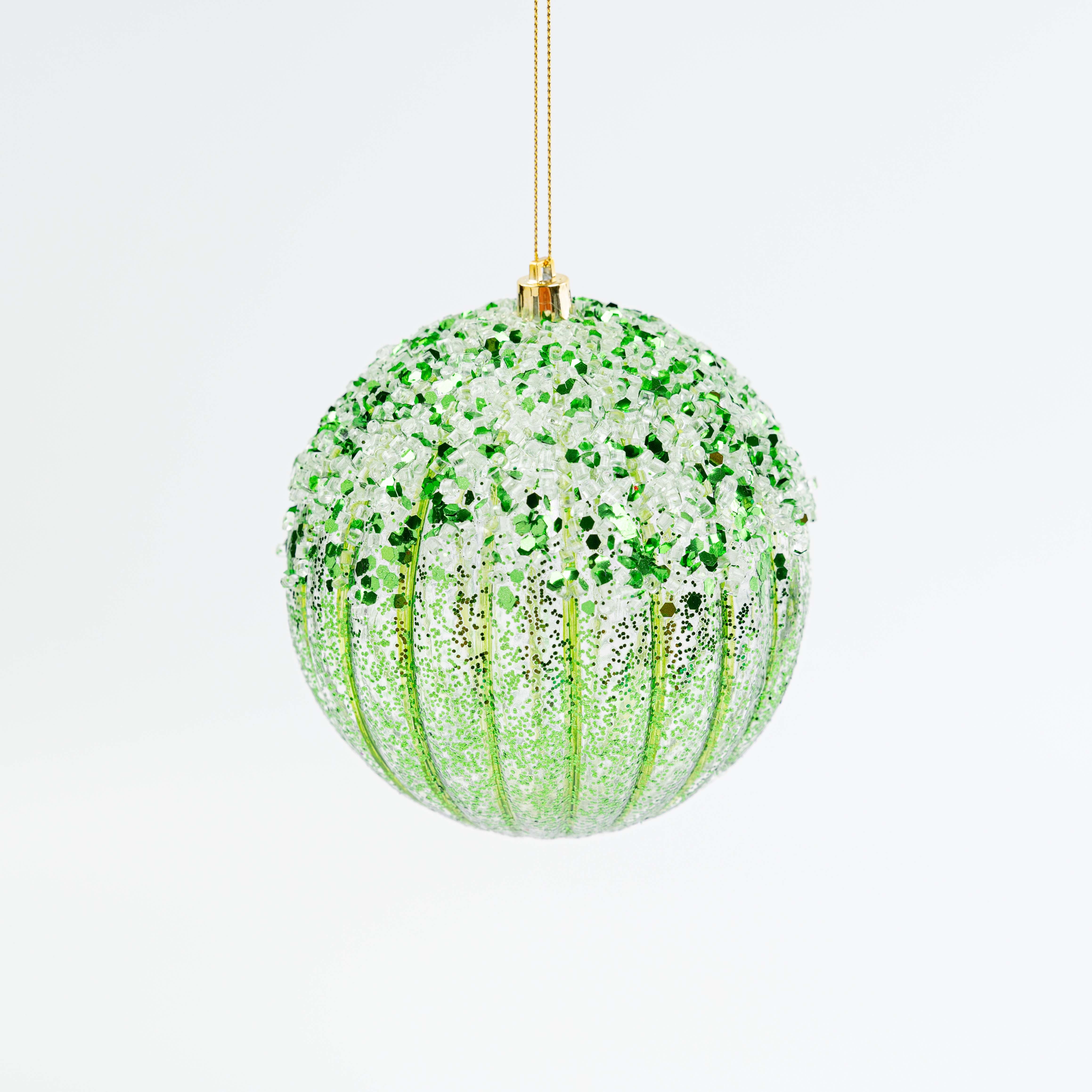 5" ICE SEQUIN BALL ORNAMENT