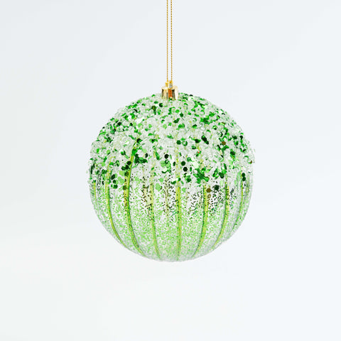 5" ICE SEQUIN BALL ORNAMENT