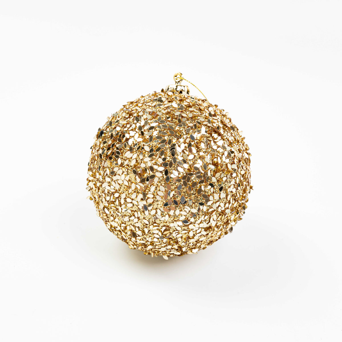 5" GLITTER SEQUIN BALL ORNAMENT