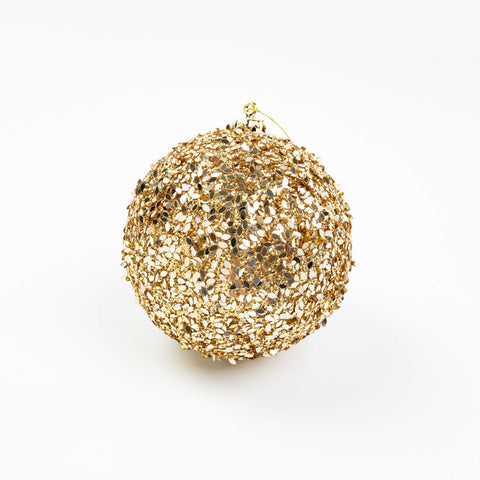 5" GLITTER SEQUIN BALL ORNAMENT
