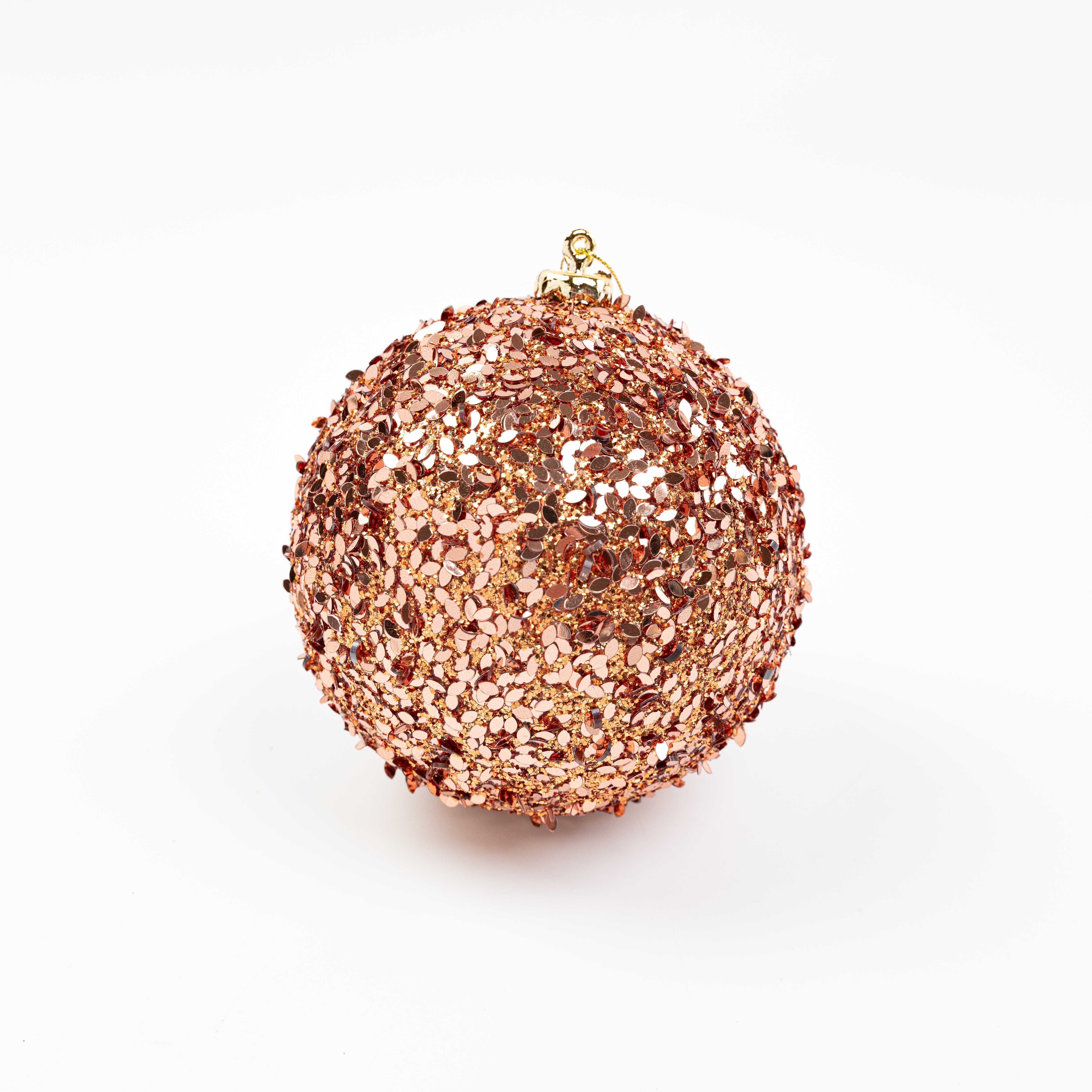 5" GLITTER SEQUIN BALL ORNAMENT