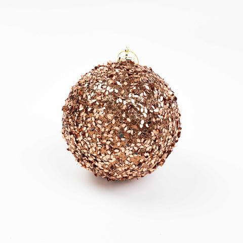 5" GLITTER SEQUIN BALL ORNAMENT