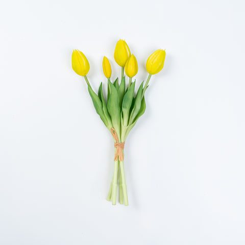 12.5" SOFT TOUCH TULIP BUNDLE X 5