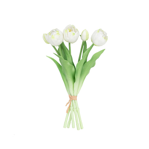 12" SOFT TOUCH DOUBLE LAYER TULIP BUNDLE X 5